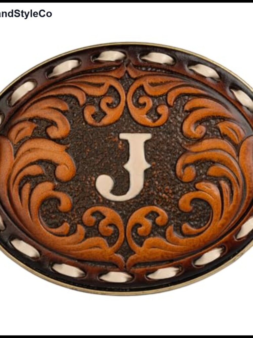 Western Initial Belt Buckle ABC-Z For 1.5 inch Belt